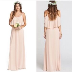 *NEW* Show Me Your MuMu Caitlin Ruffle Maxi Bridesmaids Dress